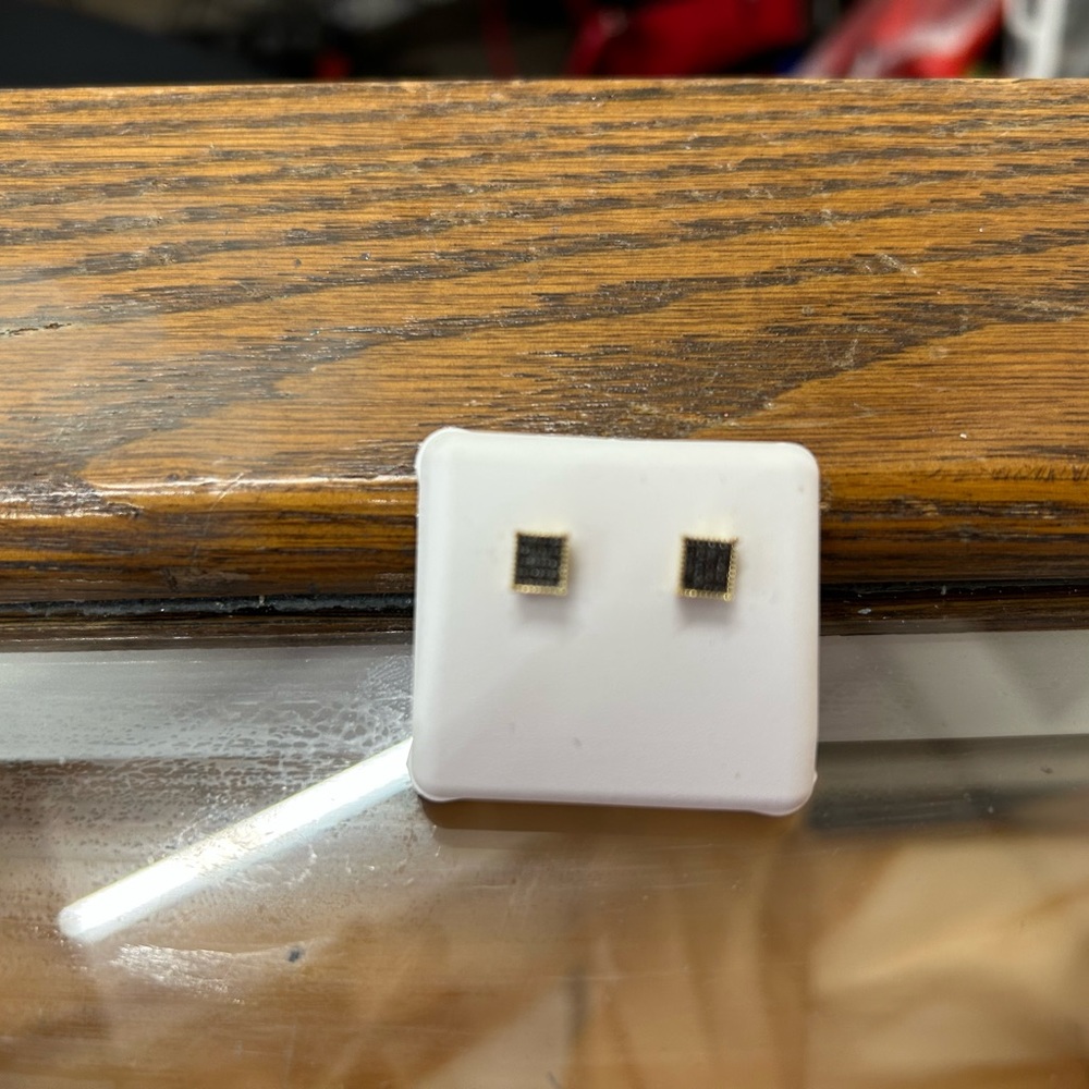 Black diamond earrings authentic